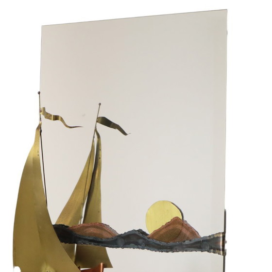 Specchio Design Barca in Rame e Ottone Daniel D’Haeseleer – Sculture, Copper, Brass (photo 3 of 22)