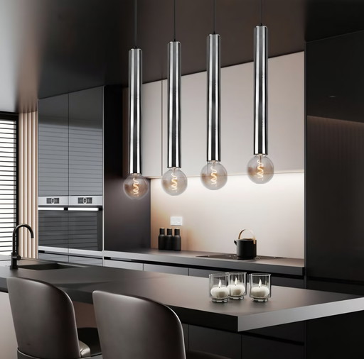 Lampada a sospensione Trio Clermont 4 luci