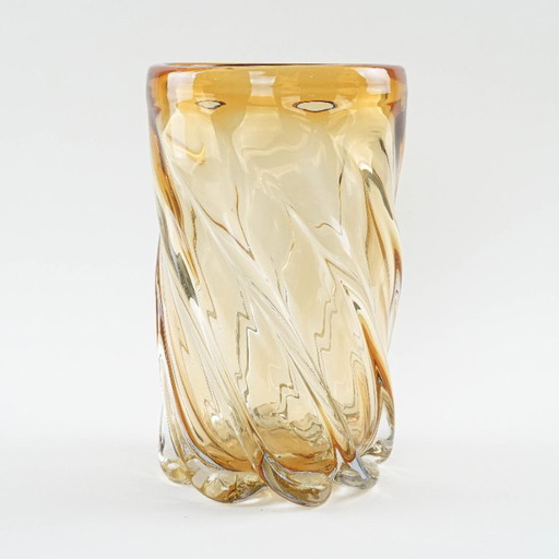 Art glass vase, Italian design, 1960s, production: Italy