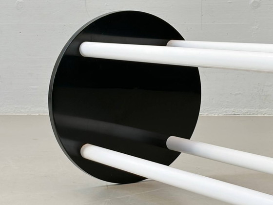 Image 1 of Set consisting of a standing table model 4581 with two Polo bar stools by Anna Castelli Ferrieri for Kartell, Italy, 1980s