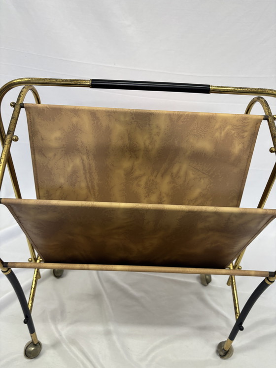 Image 1 of Portariviste vintage in ottone, design degli anni '50 di Cesare Lacca