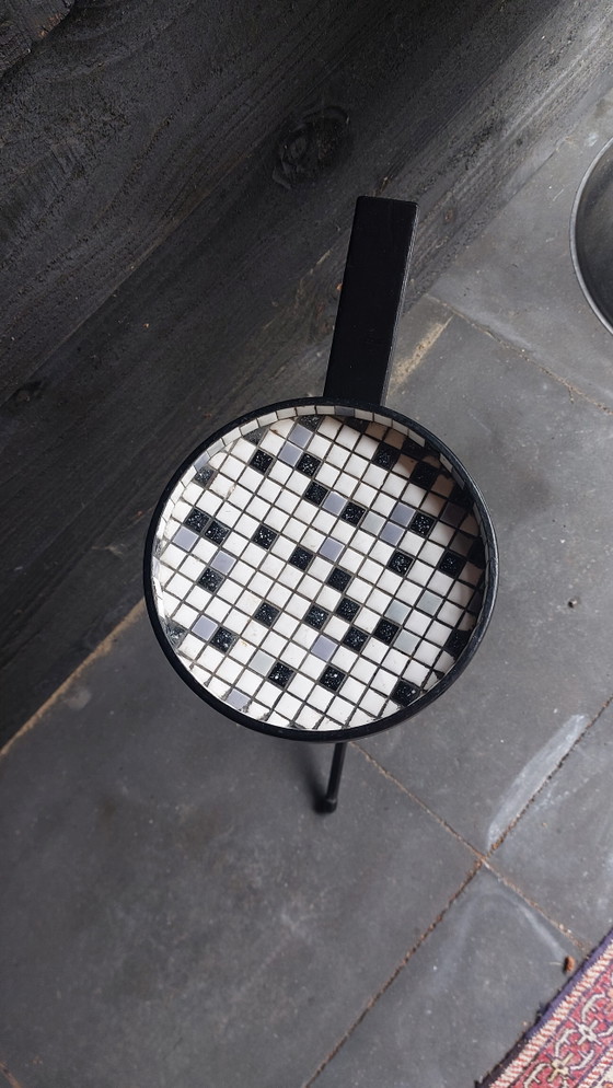 Cendrier d'appoint Cogebi style Mid-Century 1950-60, petite table – Tables d'appoint, Iron, Ceramic (photo 6 of 8)