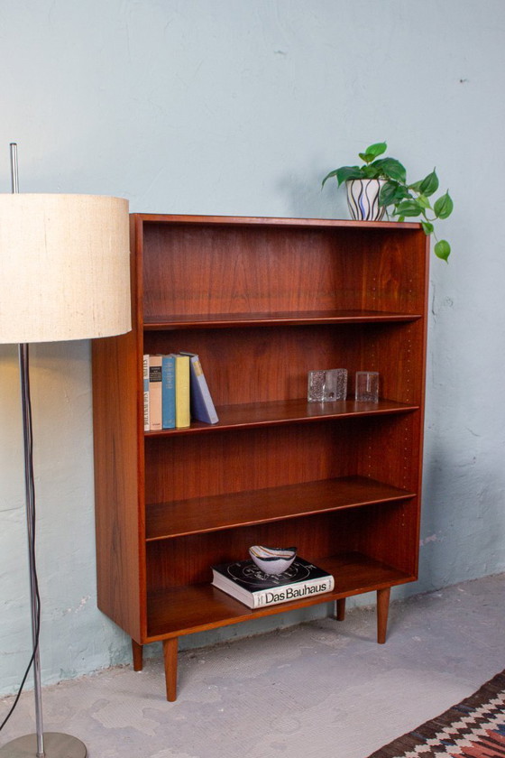 Image 1 of Vintage teak bookcase, highboard, chest of drawers, mid-century 1960s