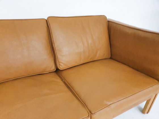 Image 1 of Borge Mogensen per il divano Fredericia "2343" in pelle cognac, Danimarca anni '60