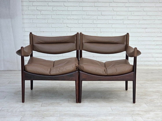 Jaren 70, Deens Design van Kristian Vedel, Modulaire bank, Model Modus. – Modulaire banken, Wood (photo 2 of 25)