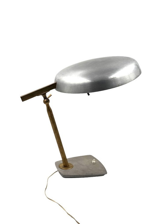 Image 1 of Oscar Torlasco, brass desk / table lamp, Prod. Lumi, circa 1960s