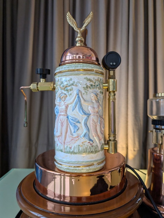 Image 1 of Elektra Micro Casa Lever S1 + macinacaffè Elektra + base Elektra SB + tazze Playa in acciaio inox