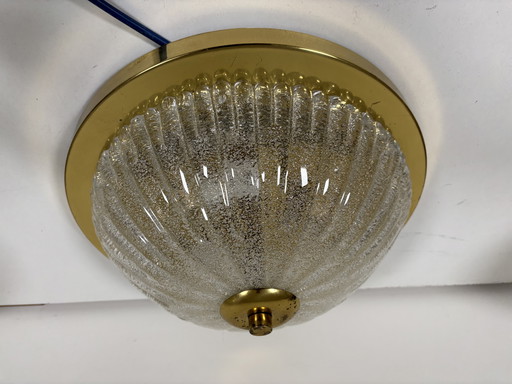 Vintage large ceiling lamp MCM Schröder & Co