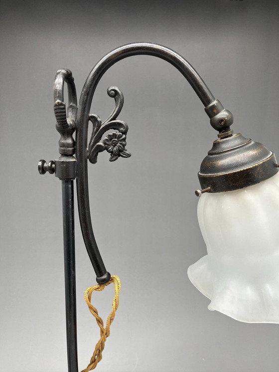 Image 1 of Art Nouveau Art Deco Art Nouveau lamp - messing/brons