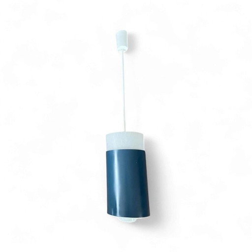 Mid Century Moderne groen en blauwe up-down hanglampen in Scandinavisch design, jaren 60