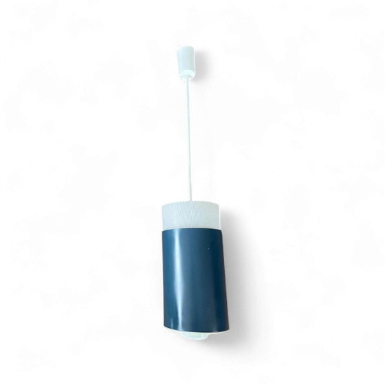 Image 1 of Mid - Century Modern green and blue up-down pendant lamps in Scandinavian design, 60s