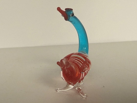 Image 1 of Murano glazen miniatuur vogeltje