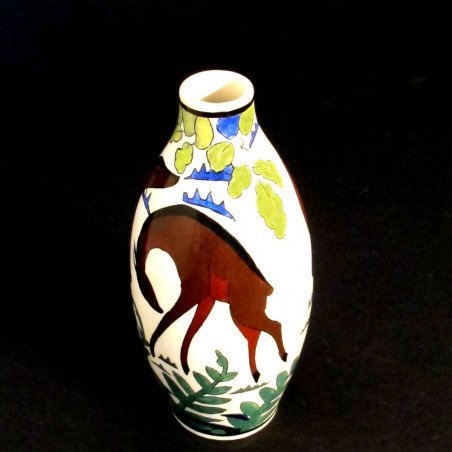 Art-Deco-Vase von Boch Frères Keramis, Charles Catteau