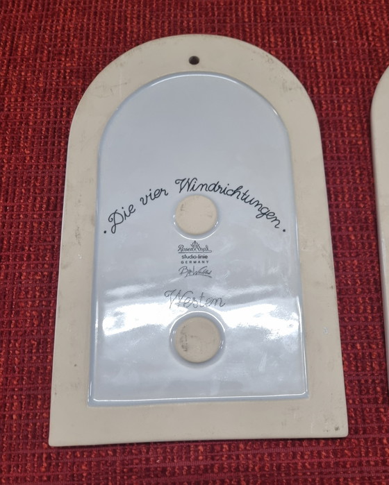 Image 1 of Cerámica de pared “Las cuatro direcciones del viento” de Bjørn Wiinblad Rosenthal