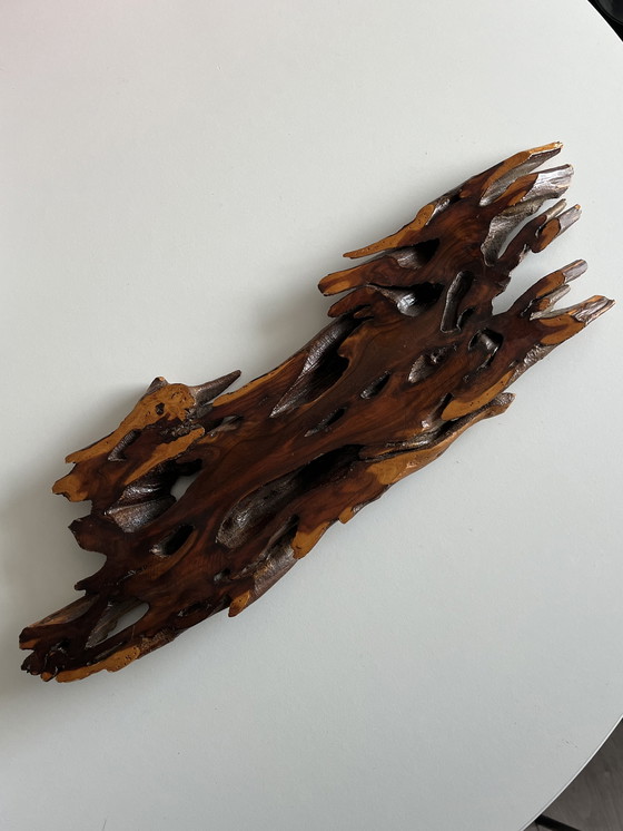 Image 1 of Houten sculptuur wanddecoratie 