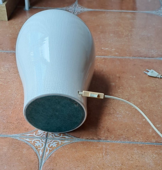 Beautiful ecru ceramic craquelé lamp base.🛋️ – Table lamps, Stone (photo 9 of 21)