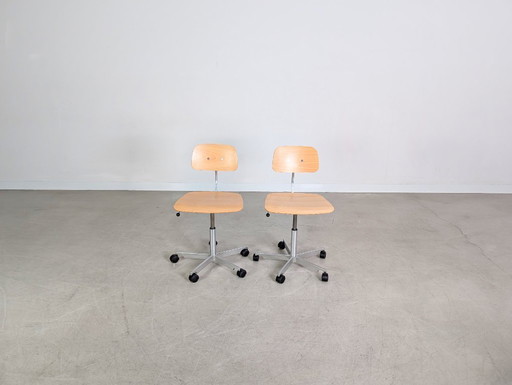 Set di 2 sedie da ufficio Fritz Hansen Jørgen Rasmussen KEVI Sedie di design