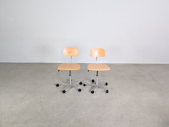 Image 1 of Set di 2 sedie da ufficio Fritz Hansen Jørgen Rasmussen KEVI Sedie di design