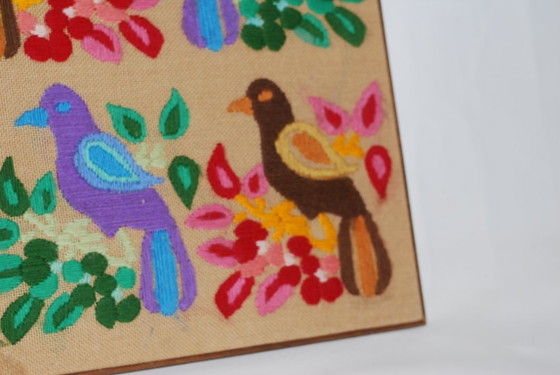 Image 1 of Canvas wandtapijt uit het midden van de 20e eeuw