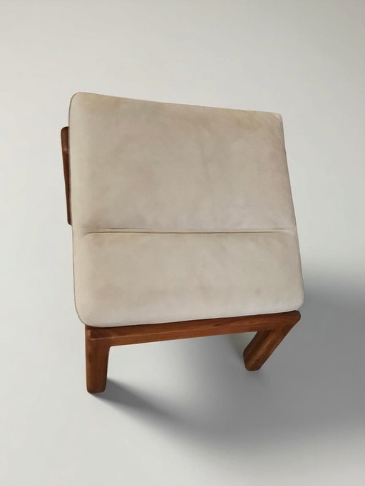Designer suédois Teck Ottomane Pied Tabouret PJ Poul Jeppesen années 1960
