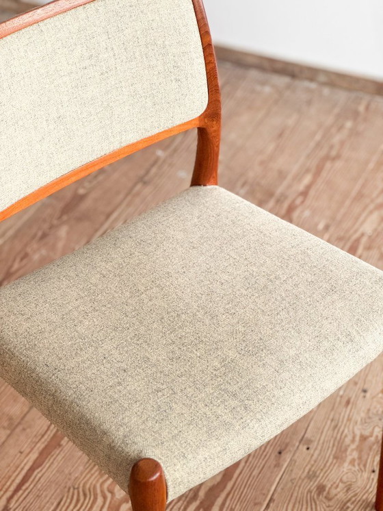 Image 1 of Niels O. Møller Modell 80, Polsterstuhl für J.L. Mollers, 2er-Set