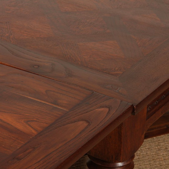 Image 1 of Extendable dining table, French work from the 1940s