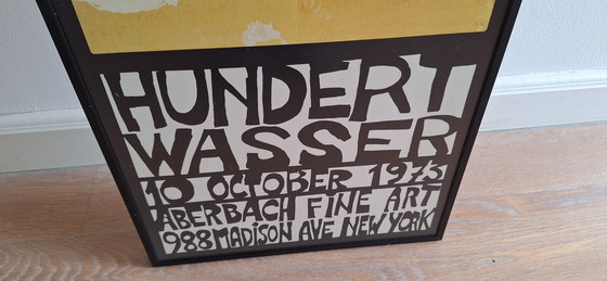 Image 1 of Affiche ancienne de l'exposition Hundertwasser