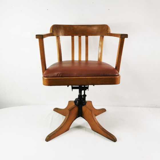 Image 1 of Art Deco bureaustoel, Ehapa, Denemarken, jaren 1930