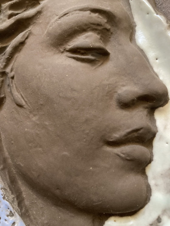 Maschera da Parete in Ceramica Maiolica Rilievo Murale – Jaksch, Decorazioni murali (photo 7 of 8)