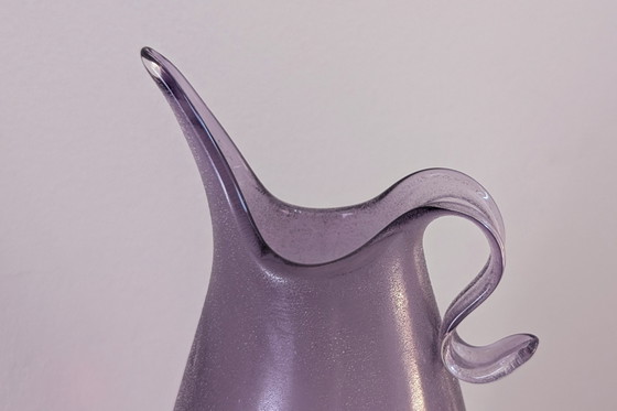 Rare carafe/vase Murano « Scavo » – Améthyste monochrome – Années 1960/70 – Glass (photo 6 of 10)