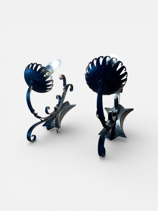 Appliques vintage fer forgé style gothique rustique