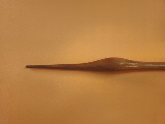 Image 1 of Set di 3 grandi uccelli da parete vintage in teak.