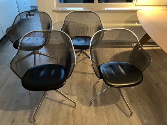 Image 1 of 4 sedie da ufficio/sala da pranzo di B&BItalia modello UI4