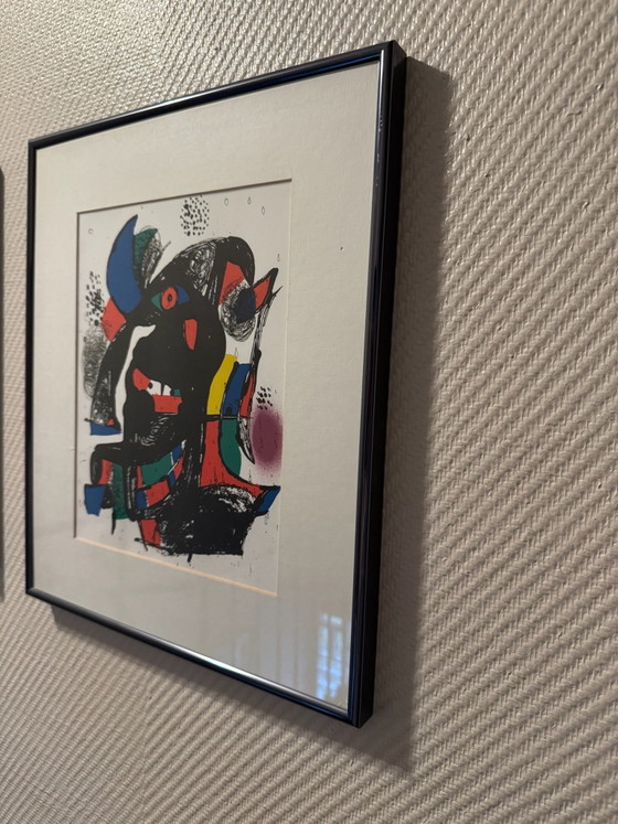 Litografia a colori originale di Joan Miró (1981), Incorniciata di alta qualità, Litografie e stampe, Carta (foto 3 di 5)