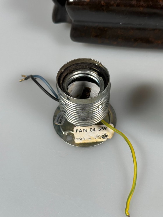 Image 1 of Wandlamp uit de jaren 60 en 70, keramiek, wandlamp uit het midden van de vorige eeuw, ruimtetijdperkontwerp