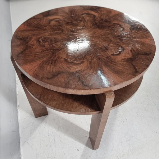 Table en bois Art Déco, années 1940