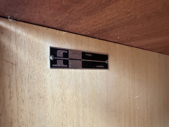 Midcentury teak sideboard chest of drawers brass Fristho, 50s 60s – Wood (photo 12 of 15)