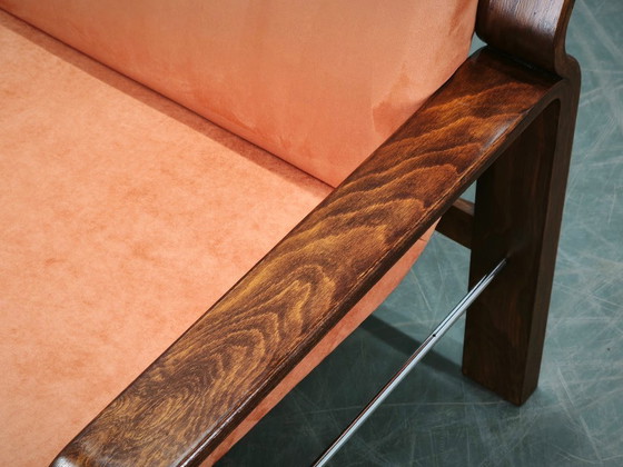Image 1 of Coppia di poltrone Ludvik Volak Drevopodnik Holesov, stile Mid-Century Lounge, ceco, anni '70.