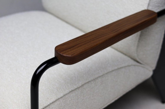 Image 1 of Vitra Jean Prouvé Salonsessel | Elfenbein Nubien | Zeitlose französische Eleganz