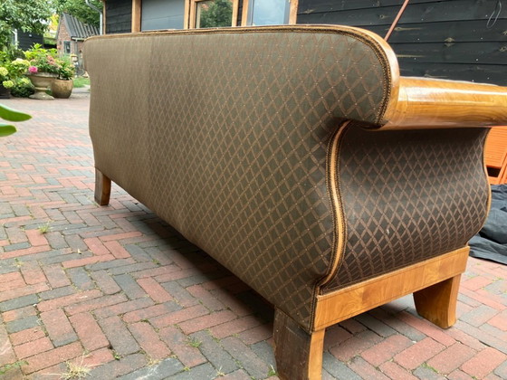 Image 1 of Antique Biedermeier sofa 3 persons art deco style