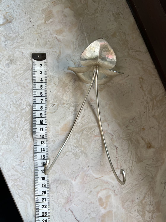 Image 1 of Vintage WMF wandhaak – Mid-Century design – Bloemvorm – jaren 50/60