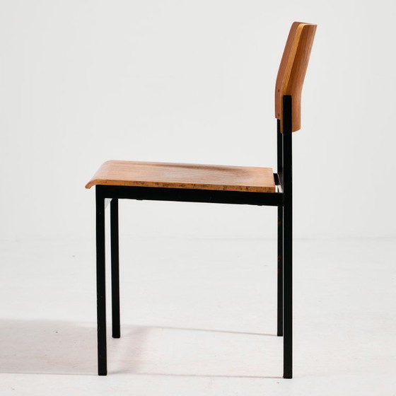 Image 1 of MK11372 Chaise en teck sur base métallique