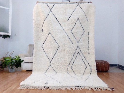 Handgeknüpfter marokkanischer Berberteppich aus Naturwolle, Größe 150/350 cm – vloerkleden en tapijten, Wool (photo 2 of 6)