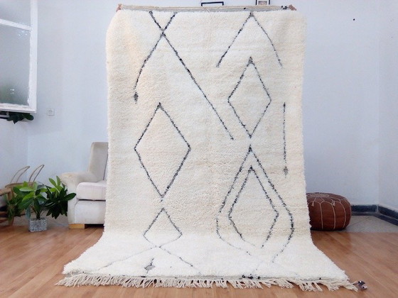 Handgeknüpfter marokkanischer Berberteppich aus Naturwolle, Größe 150/350 cm – Teppiche & Läufer, Wool (photo 2 of 6)