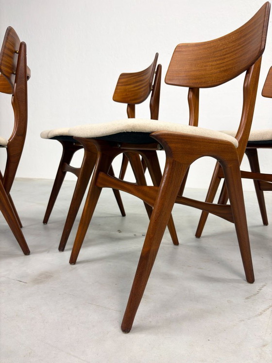Image 1 of Set Mid-Century Eetkamerstoelen van Topform