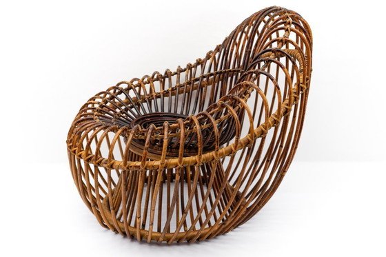 Image 1 of Fauteuil van rotan en bamboe van Janine Abraham & Dirk Jan Rol, jaren 50