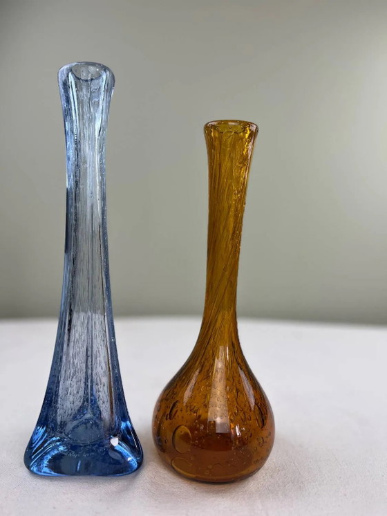 Blue bubble soliflore – Vases, Crystal, Glass (photo 7 of 8)