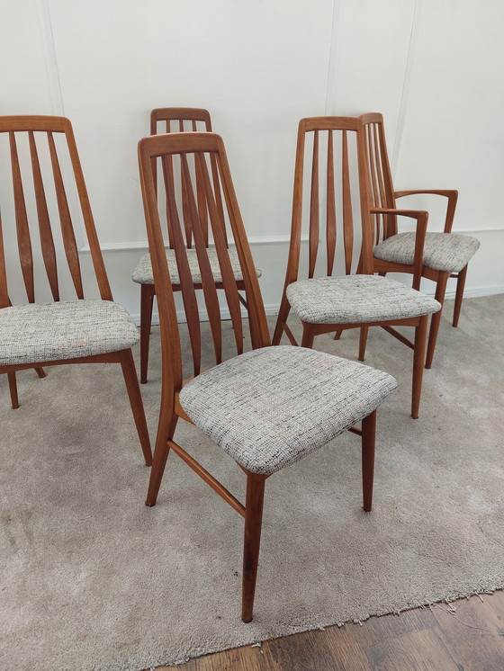 Image 1 of Juego de 6 sillas "EVA" de Niels Koefoed - restauradas.