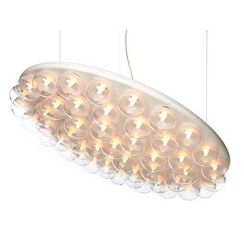Prop Light Round Single 2700K Moooi – hanglampen, Plastic