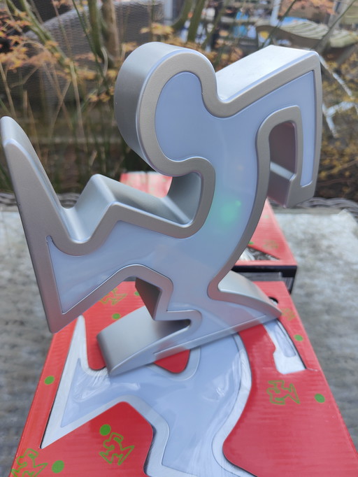 La Linea - Lamp after Osvaldo Cavandoli, Keith Haring - Set 2 Pieces 1990